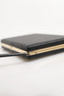 Dolce & Gabbana Black Leather Gold Frame Clutch Evening Party Purse Bag